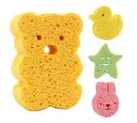 4 Baby Sponges for Bath, Baby Bath Sponges, Baby Sponge, Cute Baby Sponges for Bath, Gentle and Toddler Skin