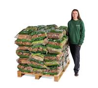4 bags of Premium Kiln Dried Hardwood Logs, 25 cm Length, 10 kg Bag, for Wood Burners, Log Fires, BBQs, Camp Fires and Fire Pits (4 bags)