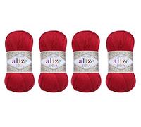 4 Balls Hand Knitting Yarn 100% Microfiber Acrylic Yarn Alize Diva Silk Effect Thread Crochet Art Lace Craft Lot of 4 skeins 400gr 1532yds (106)