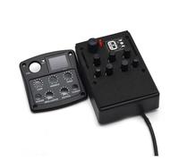 4-Band Acoustic Guitar EQ Preamp System Piezo Pickup Equalizer Chromatic Tuner Phase Effect Guitar Accessory