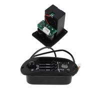 4 Band Guitar Preamp Pickup with Lcd Display for Acoustic | Electric Guitar, Black Plastic Metal Build, Battery Box Included, Tuner for Recording and Coffee House Gigs