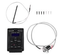 4 Band Pickup EQ Guitar Equalizer Pedal with Colour Tuner and Volume Control for Acoustic Guitar Performance Plastic Housing Black 3 x 2.1 x 2in