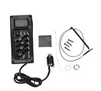4 Band Preamp EQ Pickups Amplifier Pick Up 6.5MM Output Acoustic Guitar Black 4-Band Equalizer Digital Tuner Accessories (Without tail pin)
