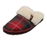 Barbour Claudia Tartan Mule Womens Slippers in Winterberry - 4 UK