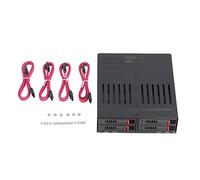 4 Bay HDD Cage Chassis for 5.25in Drive Tray, 2.5in SATA e Rack for 9.5mm and 12.5mm Thick Hard Drives and SSDs, Ideal for IT Professionals and Data Storage Solutions