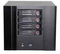 4 Bay NAS Case, 4 of 2.5/3.5 Caddy. Compatible ITX MB Flex PSU with Front USB 3.0 12cm Chassis Fan Hot Swap Backplane. Network Attached Storage Enclosures