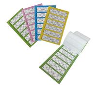 4 Bingo Books 480 Jumbo Bingo Tickets with 80Pages/6 to View Unique Bingo Cards with Big Bold Numbers Affordable Bingo Fun for Night Essentials Fun Family Activities Office Party Travel