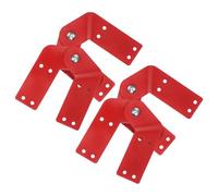 4 Bisagras de Repuesto para Escalera de Tijera Bisagras Metálicas Resistentes Color Rojo Sandía Accesorios para Fijación y Soporte de Escaleras Plegables Kit de 4 Piezas para