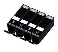 4 Black Compatible with Canon PGI-550PGBk Printer Ink Cartridge compatible with Canon Pixma iP7250, iP8750, iX6850, MG5450, MG5550, MG5650, MG6350, MG6450, MG6650, MG7150, MG7550, MX725, MX925