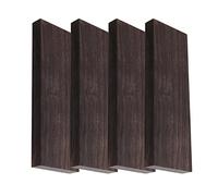 4 Black Ebony Lumber Blank, 120 * 40 * 10mm Ebony Wood Block, Handicraft Wood Handle Musical Instruments Accessories, Treated Timber Battens for Turning Inlays Tools and Accents