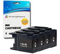 4 BLACK Printer Ink Cartridges compatible with MFC-J6510DW, MFC-J6710DW, MFC-J6910DW, MFC-J5910DW, MFC-J6710D | LC1280XL LC1280 LC1240