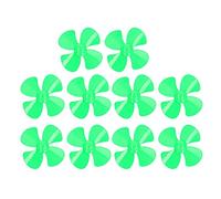 4 Blades Propeller Plastic Propeller 100mm 4 Blades Propeller DIY Model Propeller Boat Propeller Replacement High Wind Thrust Performance for Remote Control Boats Power Car Models (Green)