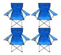Nalu 4 Blue & Black Lightweight Folding Camping Beach Chairs Nalu Multicolor