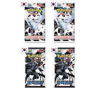 4 Booster Set - 2 x Black Bolt & 2 x White Flare [Korean] | Scarlet & Violet SV10.5 | With Heartforcards Shipping Protection | Unova Special Mini Bundle