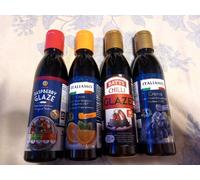 4 Bottles Balsamic Vinegar Glaze Set Flavs Raspberry Orange Original Chilli 3P&P
