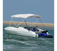 vidaXL 4-bow Bimini Top with Sidewalls 243x(170-182)x137 cm