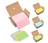4 Boxes Blank Business Cards Blank Cards s Colored Index Color Index White DIY Word Carry Study Card Paper