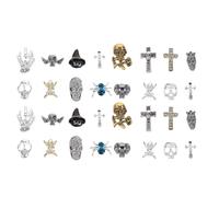 4 Boxes Halloween Season 3d Nail Charms Alloy Decoration | Nice-looking Decorative Alloy Pieces, for Invitation Use and Mobile Phone Case Accents