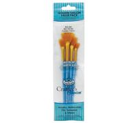 4 brushes, Gold Taklon fan set