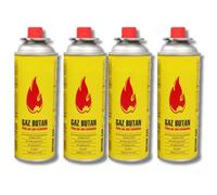 4 Butane Cans Portable Cooker in Carry Case 4/8 Gas Bottles Camping BBQ Kit Camping OR Stove with Automatic Ignition & Heat Control (4 Gas Canisters Only)