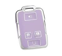 4 Button TPU Car Key Case Cover For GMC For Sierra For Canyon For Colorado For Silverado(Purple)