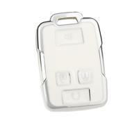 4 Button TPU Car Key Case Cover For GMC For Sierra For Canyon For Colorado For Silverado(White sliver)