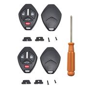 4 Buttons Replacement Key Fob Cover Case fits for 2007-2012 Mitsubishi Lancer Outlander 2006-2007 Eclipse 2006-2007 Galant Endeavor Keyless Entry Remote Key Fob Shell (2)