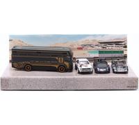 4-Car Premium Set Track Day #13 Audi, Sauber, Lamborghini & Hauler - Hot Wheels