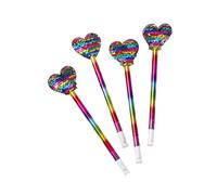 4-Cartoon Sequined Gel pens Students' Exquisite Stationery-Sequined Love