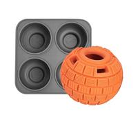 4 Cavity Dog Treat Toy - Silicone Slow Feeder, Multifunctional Interactive Chew Puzzle, Easy to Use Slow Freeze Food Dispenser | For Chews