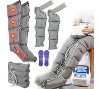 4 Cavity Electric Air Compression Massager, Full Body Waist Arm Leg Relax Instrument, Recovery Pressotherapy Boots for Edema, Pain Muscle Relief Fast Recovery, Timed and Adjustable Pressure (Arms