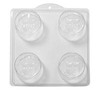 4 Cavity Kitty Cat Sweethearts Soap/Bath Bomb Mould Mold L20