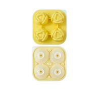 4 Cavity Silicone Large Tulips Flower Ice Cubes Tray Multipurpose Chocolate for Drink Beverage Baking Applications Flower Shape Silicone Ice Tube Tray
