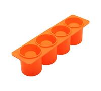 4 Cavity Succulent Planter Silicone Mold Concrete Cement Resin Casting Mold for DIY Desktop Pen Holder Crafts