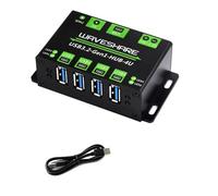 4-Ch USB 3.2 Gen1 HUB for Windows, macOS, Linux and Android Metal Case with Wall Mount Support USB 3.2/2.0/1.1 No Need Driver Plug and Play