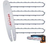 [4 Chains+ 1 Bar] 8 Inch Chainsaw Bar and Chain Replacement for Greenworks
