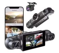 4-Channel 1080P Car Recorder, 360 Degree View 4 Channel Dash Cam Front and Rear Inside Left Right, FHD 1080P Car Recorder, Multi-Ch Dash Camera, NO TF Card (No WiFi)