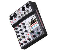 4 Channel 16 Dsp Audio Mixer Usb Sound Card Interface Console with Bluetooth- compatible 48v Phantom Power (Color : A) (B)