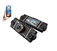 4 Channel 360° Dash Cam Front Rear Inside & Left Right, 2.5K+1080P FHD Car Camera, Night Lamps IR WiFi Vision App &