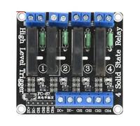 /4 Channel 5V 12V 24V SSR Module 2A Output Overload for Industrial Automation Controls Multiple Channel Solid States Relays