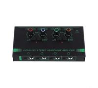 4-Channel 6-Channel Headphone for Studio and Live Use, For Ultra-Compact Stereo Audio Amp with Power Adapter, Low Noise Sound, Compatible with Multiple Headphones(4 CHANNEL)