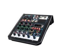 4 Channel Audio Dj Mixer Console With Bluetooth Mixer UHF Wireless Microphone For Home Karaoke Stage Studio