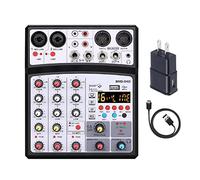 4 Channel Audio Mixer Sound Interface 16 DSP Bluetooth USB Mixing Console For Home Recording, Streaming (Color : C)
