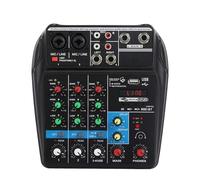 4 Channel Audio Sound Mixer Portable Mini Mixing DJ Console Bluetooth-compatible
