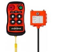 4 Channel Button Industrial Wireless Overhead Hoist Crane Radio Remote Control 12V 24V Transmitter and Receiver for Lift Winch Electric Chain Hoist Crane Remote Control