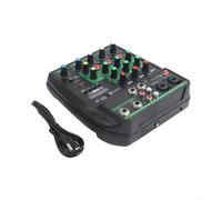 4-Channel Dj Audio Mixer With, Usb & for mp3 Playback, 48V 4-Channel