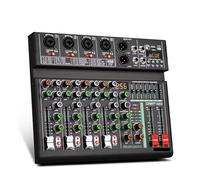 4 Channel DJ Mixer with 256 DSP Effects, USB/Bluetooth Connectivity, Recording, Professional Studio Sound Board for PC & DJ Console Mixing