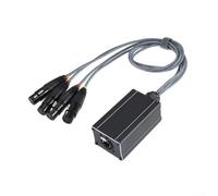 4-Channel For XLR Network Extender Supporting AES And Serial Communication Signals Via Ethercon Infrastructure(female seat)