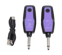 4 Channel Guitar System, Guitar Transmitter and Receiver for Electric Guitar,98FT Range with 48KHz 24 Bit Sampling,Less Than 9ms Latency,Rechargeable Battery for Guitar Bass Violin