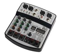 4 Channel Mixer Dj Mixers Audio Mixer Usb Sounds Mixing Board Music Mi